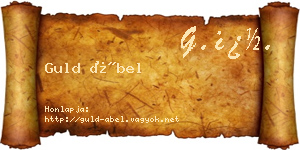 Guld Ábel névjegykártya
