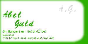 abel guld business card